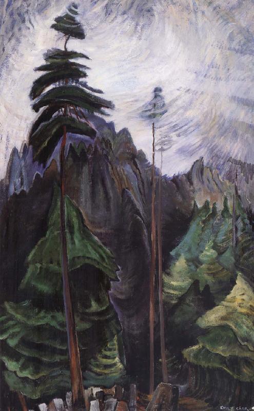 Emily Carr Mountain Forest oil painting image